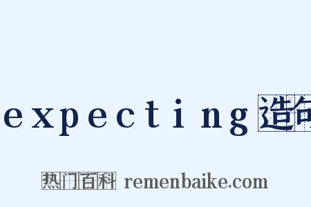 expecting造句是什么意思的图片
